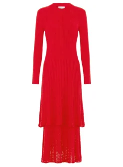 Ajore Knit Dress Scarlet