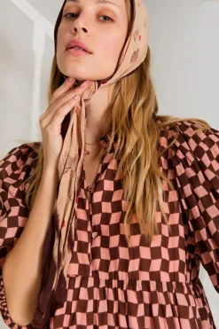 Bonté Briony Dress Brown/Pink