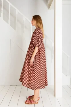 Bonté Briony Dress Brown/Pink