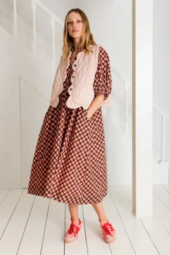 Bonté Briony Dress Brown/Pink