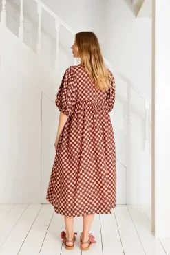 Bonté Briony Dress Brown/Pink