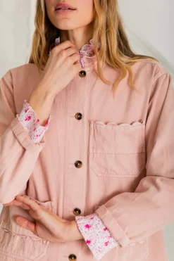 Bonté Elliot Denim Jacket Chalk Pink
