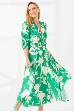 Caroline Kilkenny Blaze Dress Green Leaf