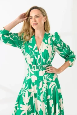 Caroline Kilkenny Blaze Dress Green Leaf