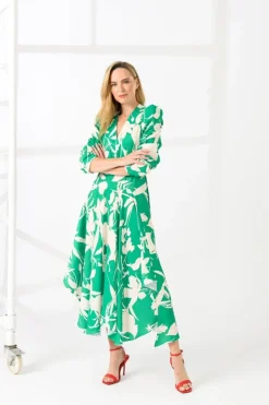 Caroline Kilkenny Blaze Dress Green Leaf