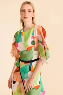 Caroline Kilkenny Camille Abstract Dress