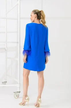 Caroline Kilkenny Ginta Dress Mid Blue