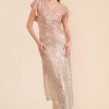 Caroline Kilkenny Logan Nude Pink Sequin Dress