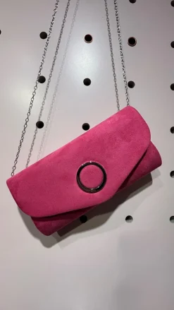 Cobo Suede Clutch Handbag