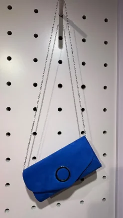 Cobo Suede Clutch Handbag