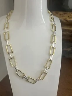 Corona Silver Chain Necklace Silver/Gold