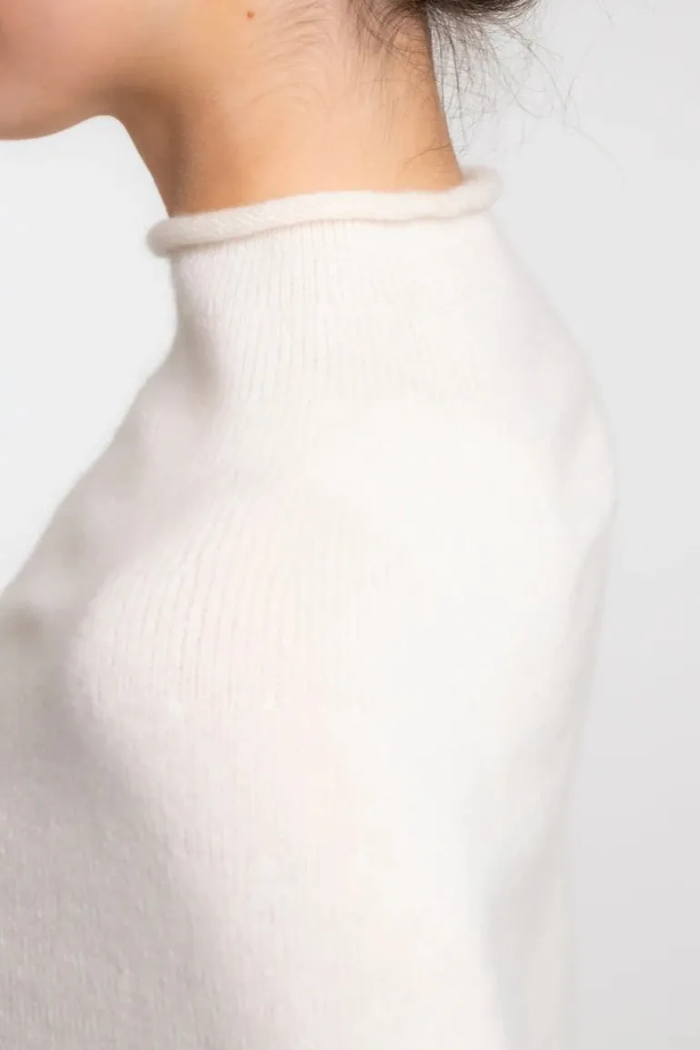 Ekotree Cashmere Half Poncho Champagne
