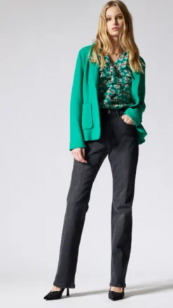 Emme Glassa Blouse Green Geo Print