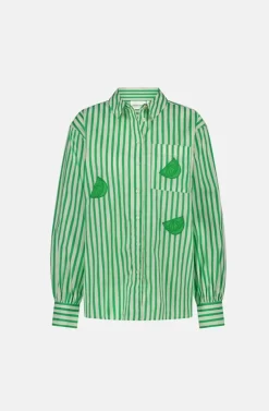 Fabienne Chapot Alex Striped Shirt Warm White/Green