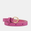 Fabienne Chapot Cut It Out Heart Belt Plum Pink