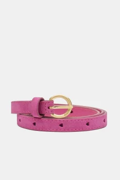 Fabienne Chapot Cut It Out Heart Belt Plum Pink