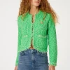 Fabienne Chapot Joshua Tweed Cardigan Green Apple