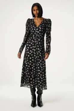 Fabienne Chapot Vera Dress Star Lurex Jacquard Print