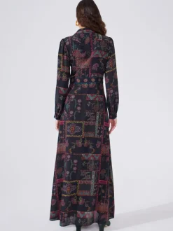 Hayley Menzies Aida Silk Maxi Shirt Dress