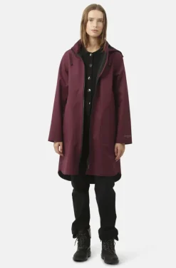 Ilse Jacobsen Rain 128 Raincoat Maroon Banner