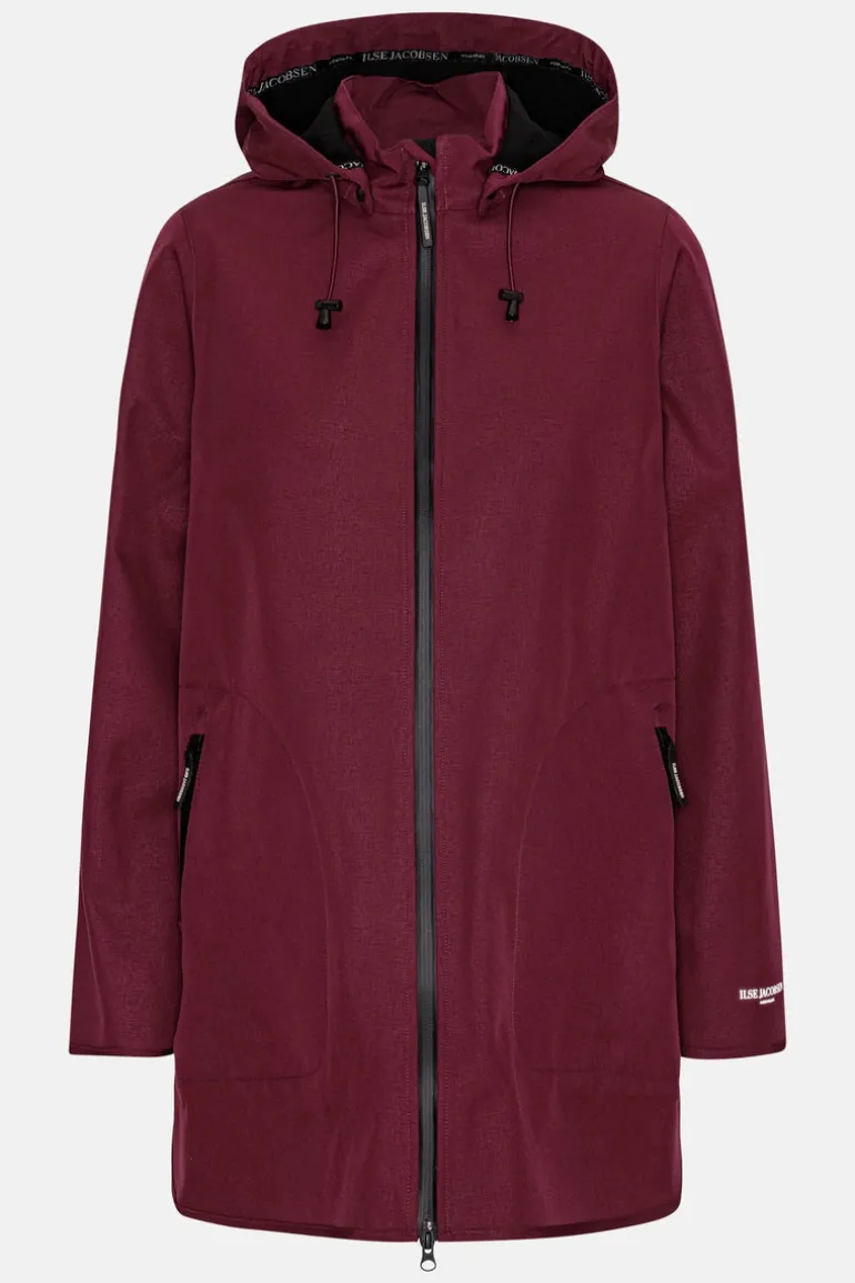 Ilse Jacobsen Rain 135 Raincoat Maroon Banner