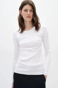 InWear Dagna Long Sleeve T-Shirt Pure White