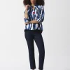 Joseph Ribkoff Abstract Print Top Vanilla Multi
