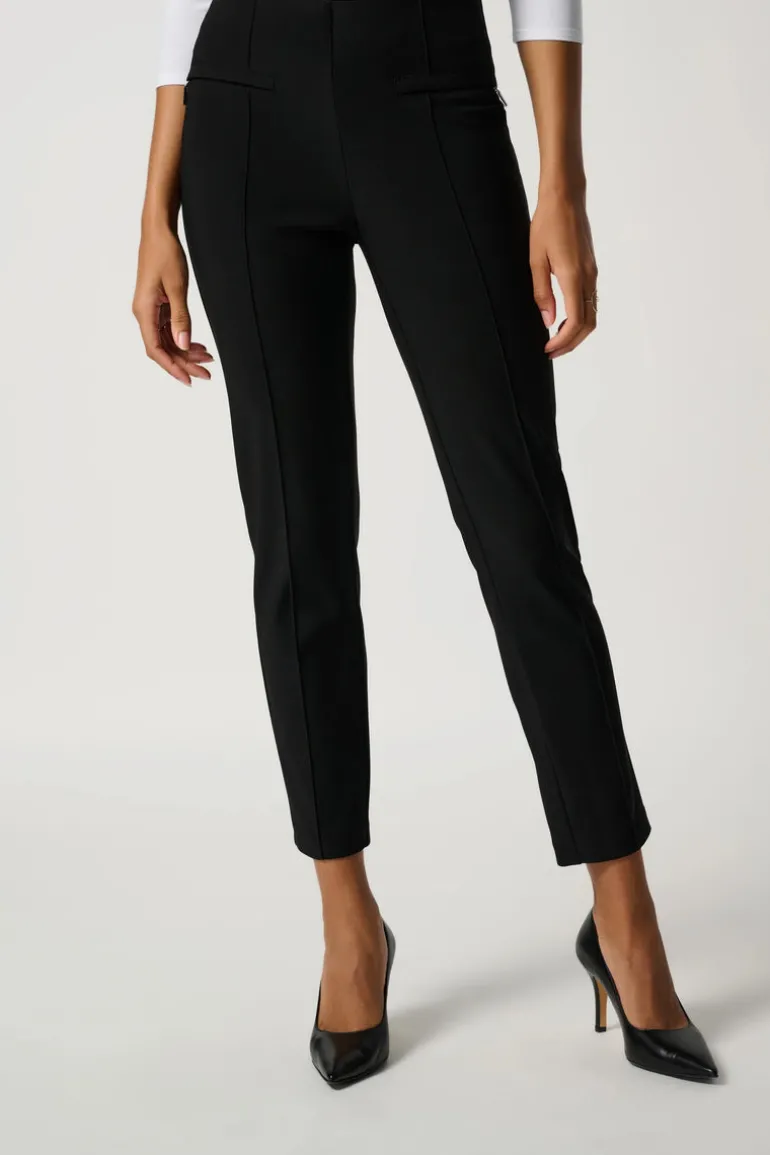 Joseph Ribkoff Black Trouser With Zip Detail