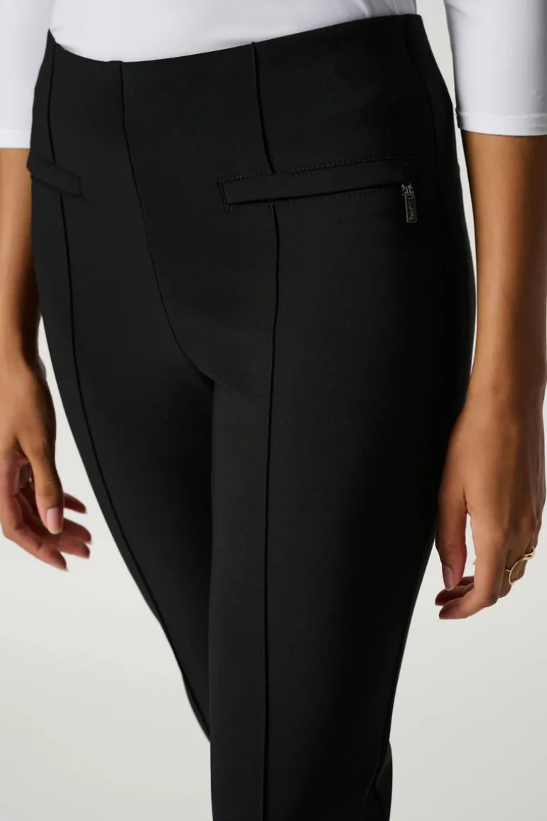 Joseph Ribkoff Black Trouser With Zip Detail