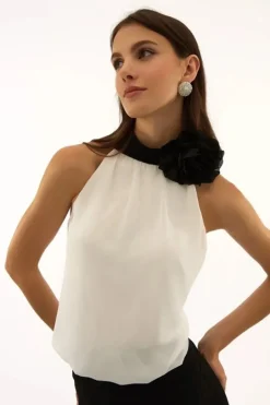 Joseph Ribkoff Jumpsuit Black/Vanilla