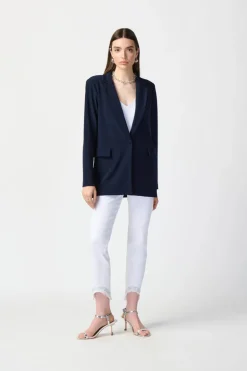 Joseph Ribkoff Long Blazer Midnight Blue