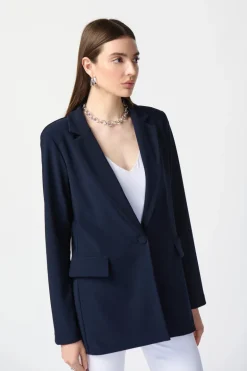 Joseph Ribkoff Long Blazer Midnight Blue