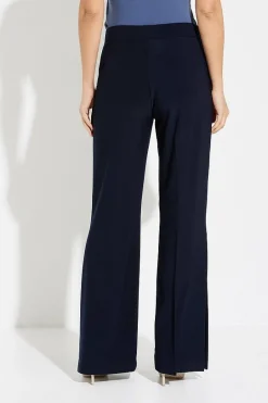 Joseph Ribkoff Navy Pintuck High Rise Pants