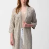 Joseph Ribkoff Open Front Knit Cover Up Champagne