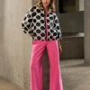 Joseph Ribkoff Pull-On Wide Leg Trousers Bubble Gum