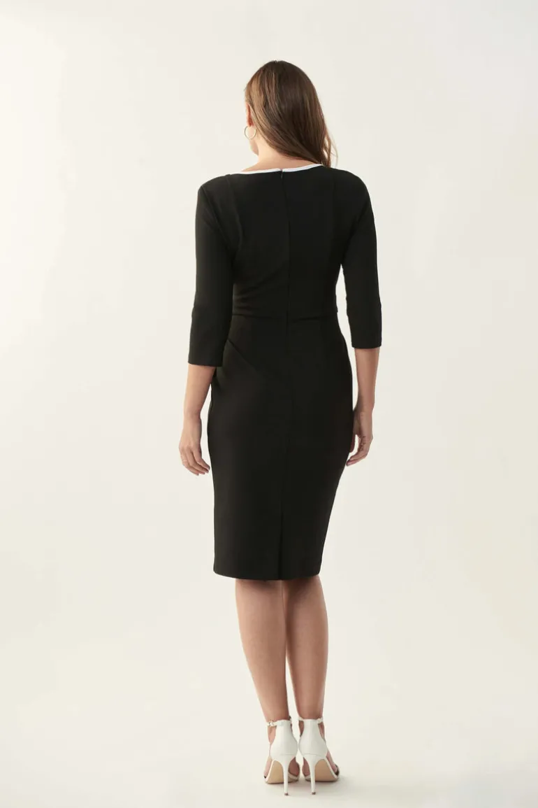 Joseph Ribkoff Sheath Dress Black/Offwhite