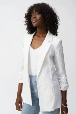 Joseph Ribkoff Straight Blazer White