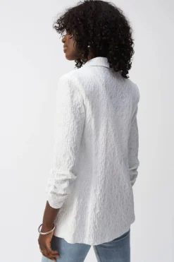 Joseph Ribkoff Straight Blazer White