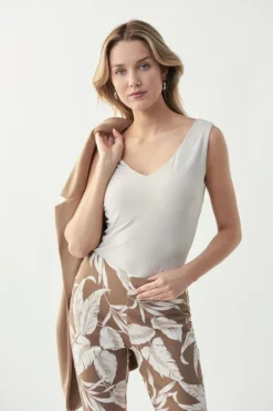 Joseph Ribkoff V-Neck Camisole Moonstone