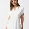 Joseph Ribkoff V-Neck Top Vanilla