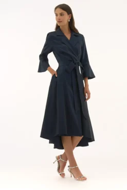 Joseph Ribkoff Wrap Dress With Belt Midnight Blue