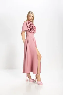 Kevan Jon Kyoto Flare Dress Melon