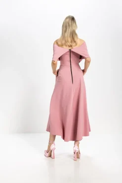 Kevan Jon Kyoto Flare Dress Melon