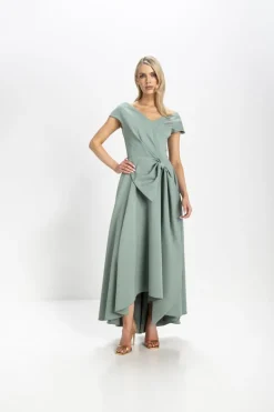 Kevan Jon Safia Bow Flare Dress