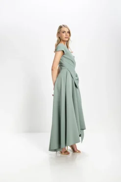 Kevan Jon Safia Bow Flare Dress