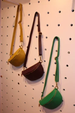 Leather Sling Bag With Strap
