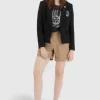 Marc Aurel Black Tweed Blazer With Brooches