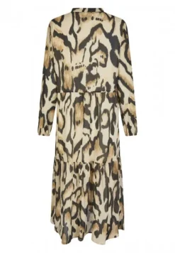 Marc Aurel Midi Leopard Print Dress