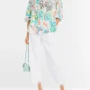 Marc Cain Blouse Flower Pattern