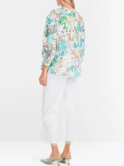 Marc Cain Blouse Flower Pattern